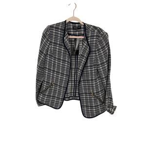 Jones New York Women's Medium Blue Blazer Preppy School Twee Jacket 10